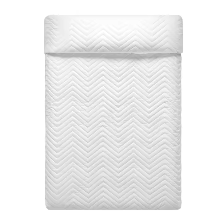 Happyfriday- Arista Colcha Blanco, Colchas 100% Algodón (exterior) 100% Poliéster (relleno), calidad de 150 TC, Fabricado en España - 1