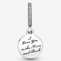 Charm de Colgante en Plata de ley Ancanto Luna Estrellado Sky 791993CZ,Incluye Caja Original - details 0