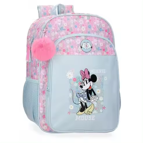 MOCHILA ADAPTABLE 40CM MINNIE HAPPY – DIVERSIÓN Y COMODIDAD PARA LOS MÁS PEQUEÑOS - 1