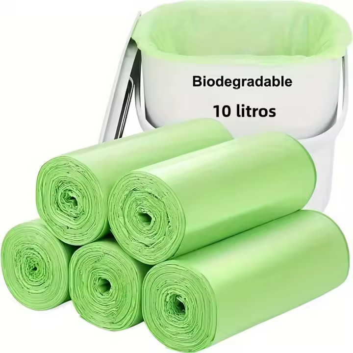 Bolsas De Basura Biodegradables 80/100pcs Resistente Al Desgarro Y Fugas Para Baño Y Reciclaje Ecológico Liner Para Contenedor De Basura - 1