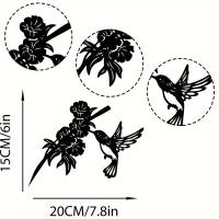 Decoración De Jardín Con Colibrí Y Flores En Metal Regalo Perfecto Para Fiesta De Mujer O Bodas De Plata Adorno De Pájaro Ideal Para Regalos De Presentación - details 2