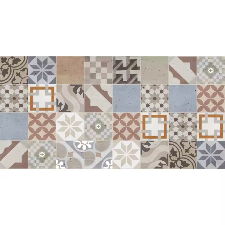 VINILIKO, Alfombra de vinilo  Azulejos vintage 3   50x100 - 1