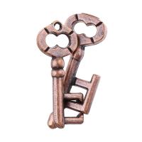 Juguete De Lógica Y Desafío Para Niños Y Adultos Cerradura De Anillo Mágica Con Bloque De Llave De Aleación Juego De Ocio Inteligente - details 4