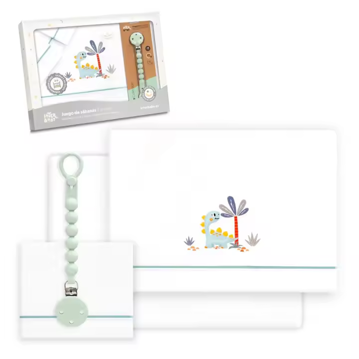 Interbaby Juego De Sábanas para Cuna 60 X 120 Cm - 1