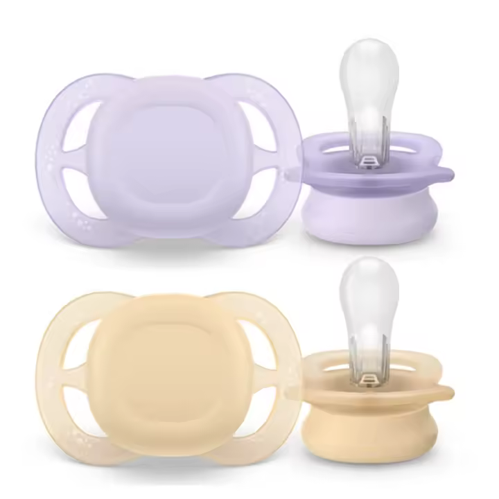 Philips Avent Chupete Silicona Ultra Start 0-2M Niña Liso 2 Unidades - 1