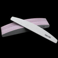 10Pcs Bloques De Lijado Para Uñas 100/180 Y Pulido Para Uñas De Gel UV Herramientas De Manicura Y Pedicura Cuidado De Uñas Grey Boat - details 2