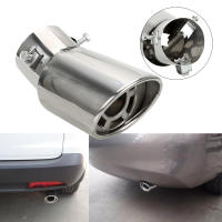 Pipe De Escape Para Coche Redondo Accesorio Universal De Acero Inoxidable Muffler De Carrocería Posterior Disipador - details 1
