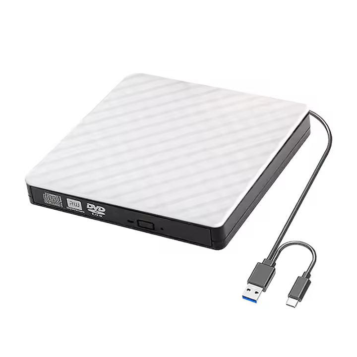 2en1 Lector Y Grabador Externo De DVD RW CD Para Laptop USB3.0 Tipo C Disco Óptico Portátil Alta Velocidad Compatible Con PC - 1