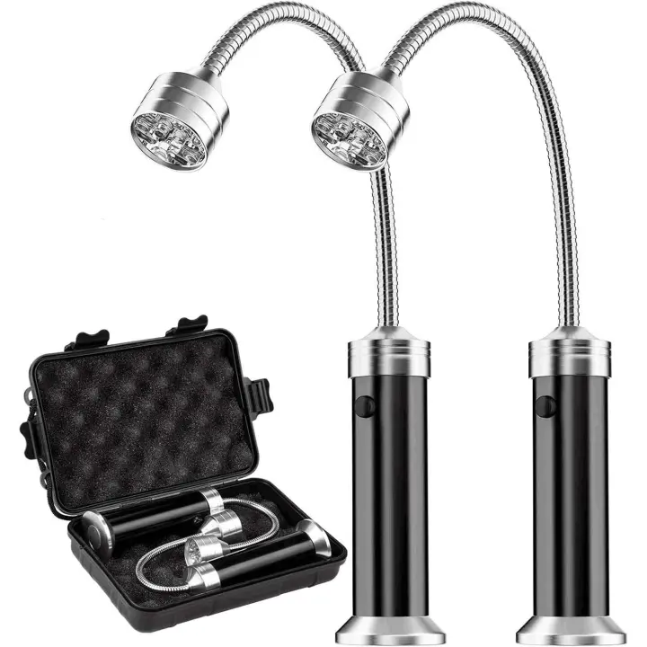Luz de Parrilla, 2 Unidades Magnético 360 Grado Ajustable Llevó Luz de Luz con LED para Exterior, Barbacoa, Accesorio - 1