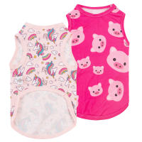 Ropa De Perro Veraniega Suave Y Transpirable 2 Piezas Por Pack Para Pequeños Perros Y Gatos Con Cuello Elástico Vestido De Verano Para Mascotas - details 4