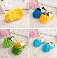 Sleeping Cat Toy Small Cat Stuffed Animal Plush Toy Kitten with Meows Sound (Random Color Cat in Slipper) - details 3