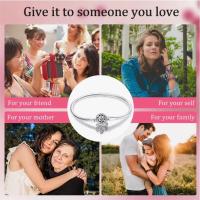 925 Plata esterlina Corazón Mariposa encanto pulsera para las mujeres pulsera de cadena de seguridad para la joyería original del encanto - details 4