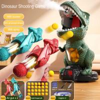 Juguete De Tiro Con Dinosaurio Para Niños Y Niñas Jugando Con Objetivo Móvil Y Pistola De Bombas De Espuma Juego Educativo Para Niños - details 4