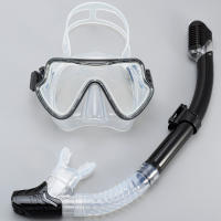 Máscara De Natación Y Esnórquel Profesional Para Adultos Con Vidrio Templado Set De Snorkeling Panorámico Para Entrenamiento De Natación - details 12