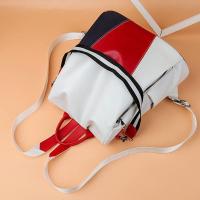 Mochilas Mochila Mujer PU Correa Arcuata Mochipa de Espalda Cuero Suave with Cremallera Diseño Parche Liner - details 0