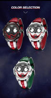Reloj De Cuarzo LIGE 2025 Para Hombre Creativo Con Correa De Cuero Resistente Al Agua Diseño De Payaso Moda Casual Reloj Hombre - details 9