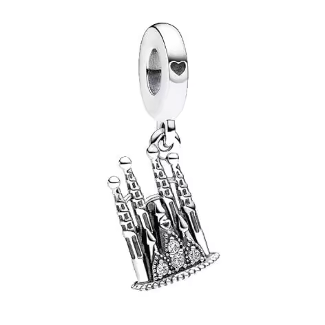 PANDORA Adorno Sagrada Familia de Plata Esterlina con Circonita Clara 792709 C01 Marca, Viene con embalaje de Caja de regalo original. - 1