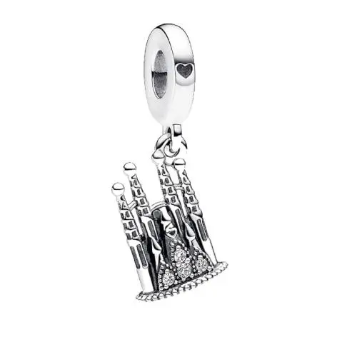 PANDORA Adorno Sagrada Familia de Plata Esterlina con Circonita Clara 792709 C01 Marca, Viene con embalaje de Caja de regalo original. - 1