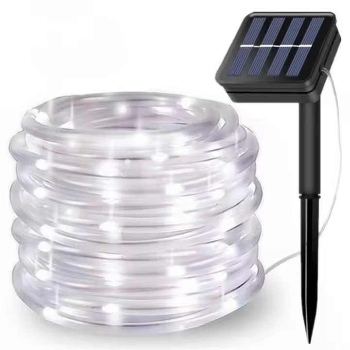 Luces De Cadena LED Solar Para Exterior 5/10/20m Impermeables Decoración Para Navidad Boda Año Nuevo Árbol De Navidad Fiesta De Año Nuevo - 1