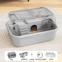 Caja De Rattus Doble Capa Para Hamsters Pequeños Animales De Estilo Portátil Casa De Mascotas Para Rattus Y Cobayas - details 4