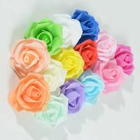 50pcs Rosas Artificiales De PE 6cm Para Decoración De Bodas Y Fiestas En Casa Flores Fake Para Manualidades Y Garlands Colores Variados - details 4