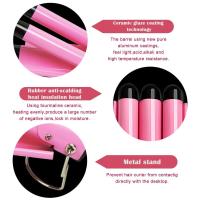 Rizador De Cabello Profesional De Cerámica Tridimensional Ondulador Estiloizador Herramienta De Cabello Material Tourmaline Cerámica Temporada Ajustable 160-220°C Dual Voltaje - details 5