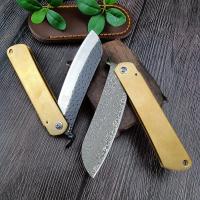 Cuchillo De Sobremesa Plegable De Supervivencia EDC Con Hoja Forzada Acero Inoxidable Para Carpintería Y Obras Manual New Forged Blade Folding EDC Survival Pocket Knife - details 1