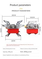 Estufa De Gas Portátil Para Camping Y Picnics Horno De Barbacoa Exterior Grande Potencia Mini Estufa Para Cocinar - details 0