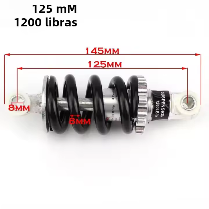 Resorte Trasero Para Mini Moto Pocket Bike Super Minimoto ATV Eléctrica Scooter 125MM 150MM 190MM 1200LBS 47cc 49CC - 1
