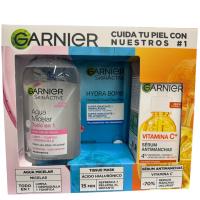 Garnier Skin Estuche Agua Micelar + Serum + Mascarilla Garnier Pack Agua Micelar 400 ml+ Serum Vitamina C 30 ml + Mascarilla Tissu Energizante - details 1