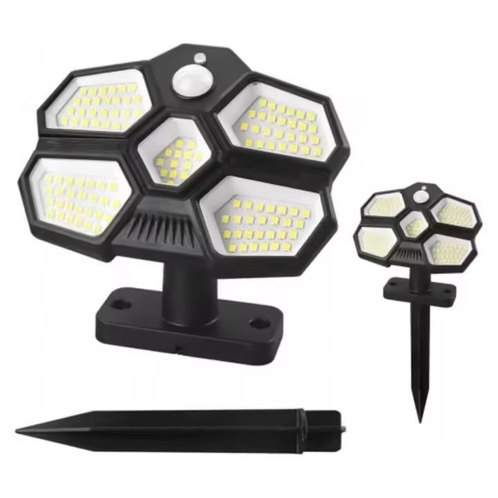 Lámpara Solar LED Exterior 124 LED Brillantes con Sensor de Movimiento - 1