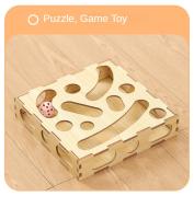 Juguete Para Gatos Rueda Giratoria Y Ratón De Pelota Juego De Puzzle Con Palillo Telescopio Almohadilla De Arañado Self Hi Leaker Para Sofocación - details 8