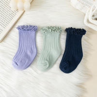 Calcetines Cortos Para Niñas Con Volante Y Flores En Algodón Suave Para Escolares De 0-8 Años Calcetines De Uniforme Para Niños Estilo Lindo Y Cómodo Para Todas Las Estaciones - details 8