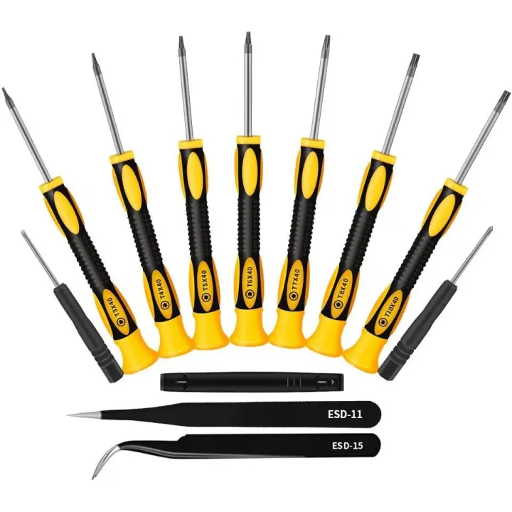 Destornilladores Torx/Star/Tx magnéticos de precisión profesional, juego/kit de 6 piezas, T3 T4 T5 T6 T8 T10 - 1