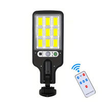 Lámpara De Calle Solar Con Sensor De Movimiento Y Reflector LED COB 108 IP65 Impermeable Luz Exterior Inducción Humana Spot Luz De Pared - details 1