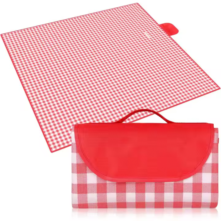 Manta de Pícnic, Manta para Picnic Impermeable 200x200CM, Mantel impermeable para Picnic, Tapete de Picnic Plegable con Asa, Apta para Hacer Senderismo, Viajar, IR de Acampada, Al Aire Libre y Fiesta - 1