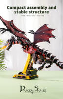 Bloques De Construcción Dragón De Fuego Smaug 1359 Piezas Modelo Animal Para Jóvenes Y Adultos Decoración De Escritorio Juguete Educativo Regalo De Navidad - details 1