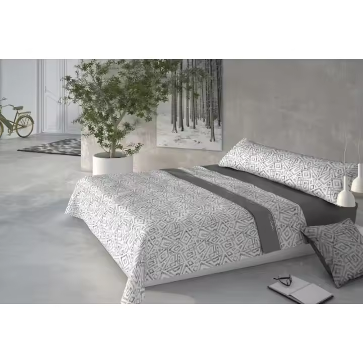 Pierre Cardin - Juego de Sábanas Pierre Cardin CORALINA MARMOL Gris Cama de 135 - 1