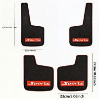 Par De Parachoques Universales Para Coches Y SUVs - Par Delantero Y Trasero Con Tornillos - Previene Barro Y Suciedad De Rally Pieza De Automóvil - details 4