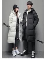 Abrigo De Pollo Blanca Hinchado Para Hombres Chaqueta De Invierno Con Capucha Casual De Color Sólido Outerwear Para Parejas Ropa Exterior - details 5