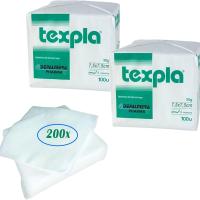 Gasas No Esteril TNT Plegada 7,5x7,5cm - Pack 200 Unidades, Gasa para Tatuaje, Belleza, Manicura, Maquillaje, limpieza Bebé, Desmaquillante, Mascota, Tiritas y Vendas. - details 0