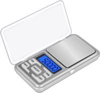 Bascula Electrónica de precisión para Productos (500g/0,01g), minibáscula de Maple inoxidable with Pantalla LCD y función de Tara. - details 0