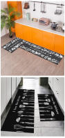 Alfombra De Cocina Y Dormitorio Suave Absorbente De Aceite Y Agua Alfombrilla Antideslizante Para Baño Y Porche Alfombrilla De Entrada - details 2
