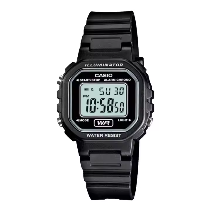 Reloj Digital Mujer Casio LA-20WH-1A Pequeño y Elegante con Iluminación LED - 1