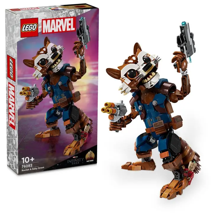 LEGO® Marvel Rocket y Bebé Groot Juguete construible 76282 - 1