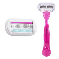 Cepillo De Afeitar Para Mujer Con 9 Hojas De Afeitar Seguridad Compatible Con Venus Apto Para Cara Piernas Axilas Y Bikini - details 3