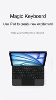 Teclado Mágico Para iPad Air 11 2024 pro 11 Air 6 5 4 Funda Con Trackpad Flechazos Flotantes Cubierta Para iPad 10 Generación - details 6
