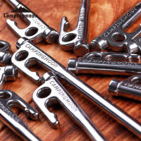 Campingmoon 6pcs Palos De Tenda De Acero De Alta Resistencia Con Gancho Y Agujero Para Camping Al Aire Libre Y Viajes - details 3