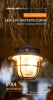 Lámpara De Camping Portátil Retro Impermeable Luz De Emergencia Dimmer Sin Fin Para Colgar En La Tienda De Campaña Y Senderismo Al Aire Libre - details 7