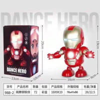 Figura De Acción De Superhéroes LED Danceable Y Cantable Iron Man Hulk Robot Spiderman Batman Toy Para Niños Regalo De Cumpleaños - details 12